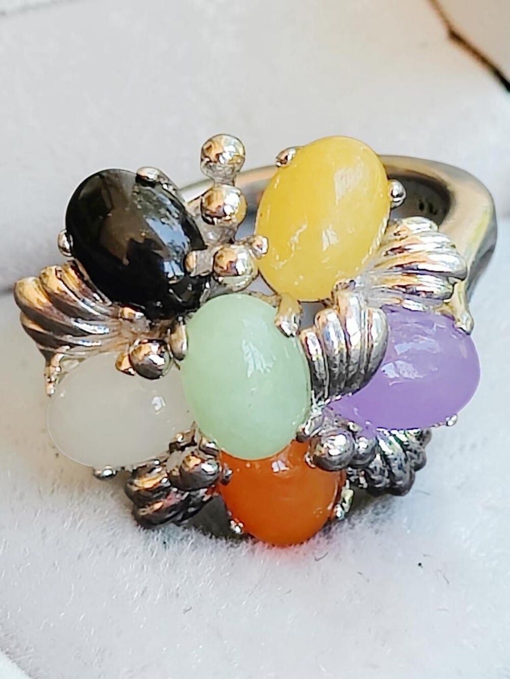 Ross-Simons Sterling Silver Jade Ring